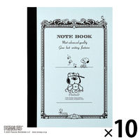 日本ノート CDノート PEANUTS スヌーピーA6 30枚 6mm オラフ CDP10OL 1セット（1冊×10）