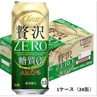 アサヒビール アサヒ クリアアサヒ 贅沢ゼロ 500ml 24缶 - アスクル