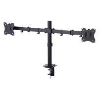 モニターアーム デュアル 2画面 【 17~32インチ 耐荷重9kg 対応 】 ブラック DPA-DN01BK エレコム 1個（直送品）