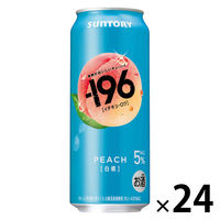 チューハイ サントリー -196＜白桃＞ 缶 500ml 1ケース(24本)