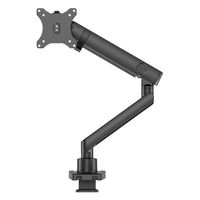 グリーンハウス  液晶ディスプレイアーム　スリムクランプメカニカルスプリング式　１画面　ブラック GH-AMES1-BK（直送品）