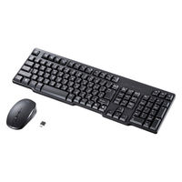 サンワサプライ 静音マウス付き2.4GHzワイヤレスキーボード(TypeーC接続) SKB-WL40CSETBK 1個