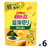 ポテチ 食べきりサイズ ポテトチップス 超薄切りのりしお味 40g 1セット（1個×6） カルビー