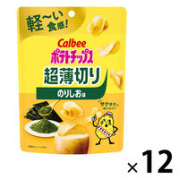 ポテチ 食べきりサイズ ポテトチップス 超薄切りのりしお味 40g 1セット（1個×12） カルビー