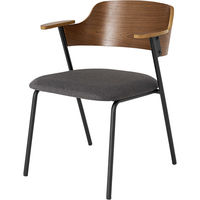 セール❗️【ダイニングチェア】桜屋工業｜ブラック×ダークブラウン｜シンプル飽きない ダイニングチェア 完成品 DC-146A-F 幅580x奥行545x高さ720mm 桜