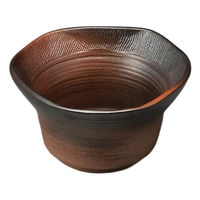 アースモス 黒彩三方小鉢(中)(2個入り) tri-254106904 1セット(2個入)（直送品）