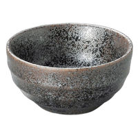 アースモス 黒油滴六ベ新鉢(6個入り) tri-254107832 1セット(6個入)（直送品）