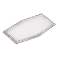 アースモス むさしの六角焼物皿(1個入り) tri-254114016 1セット(1個入)（直送品）