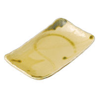 アースモス キゼト手描長角8.0皿(1個入り) tri-254114639 1セット(1個入)（直送品）