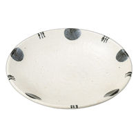 アースモス 紺実十草丸9.0皿(1個入り) tri-254119414 1セット(1個入)（直送品）