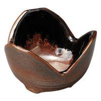 アースモス 柿渋三ツ山小鉢・大(2個入り) tri-274112244 1セット(2個入)（直送品）