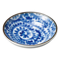 アースモス 貫入唐草六ベ3.0皿(7個入り) tri-274122912 1セット(7個入)（直送品）