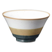 アースモス いろわけ三彩5.0反丼(2個入り) tri-310260341 1セット(2個入)（直送品）