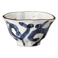 アースモス 染付唐草4.5多用碗(2個入り) tri-310262108 1セット(2個入)（直送品）