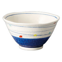 アースモス 点彩渦多用丼(紺)(1個入り) tri-311361924 1セット(1個入)（直送品）