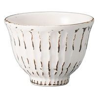 アースモス 錆粉引しのぎ飯碗(3個入り) tri-311660603 1セット(3個入)（直送品）