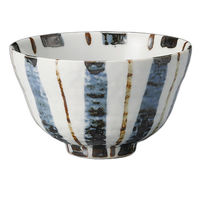 アースモス 染付十草4.5お好み丼(3個入り) tri-313463007 1セット(3個入)（直送品）