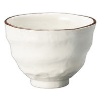 アースモス 口サビ白粉引お好み丼(3個入り) tri-313463214 1セット(3個入)（直送品）