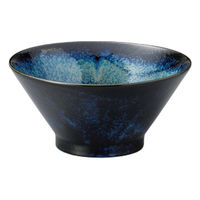 アースモス 窯変紺5.0反丼(3個入り) tri-313660415 1セット(3個入)（直送品）