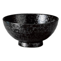 アースモス 黒楽6.5麺丼(3個入り) tri-313661722 1セット(3個入)（直送品）