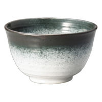 アースモス 白釉黒吹き4.3寸多用丼(1個入り) tri-314662607 1セット(1個入)（直送品）