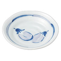 アースモス 巴茄子4.0皿(9個入り) tri-314941960 1セット(9個入)（直送品）