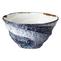 アースモス 呉須濃波彫5.5丼(1個入り) tri-315461004 1セット(1個入)（直送品）