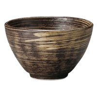 アースモス 至福(黒)手捻姫丼(4個入り) tri-316162413 1セット(4個入)（直送品）