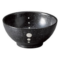 アースモス ドット黒マットさぬき丼(3個入り) tri-316261308 1セット(3個入)（直送品）