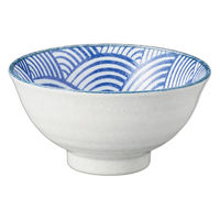 アースモス 白雪青海波5.0和丼(4個入り) tri-316162508 1セット(4個入)（直送品）