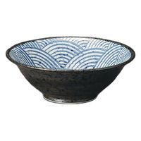 アースモス 青海波平丼(2個入り) tri-316361622 1セット(2個入)（直送品）