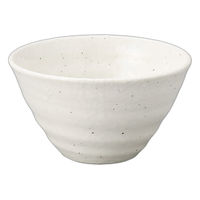 アースモス 白粉引リップル碗(小)(4個入り) tri-316460644 1セット(4個入)（直送品）