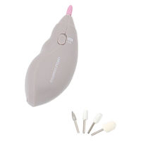 ネイルマシーン 爪磨き 電動ネイルケアS グレー LAKOLE/ラコレ