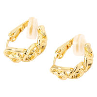 タングルドフープイヤリング ゴールド LAKOLE/ラコレ