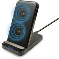 エアージェイ スタンド型ワイヤレス充電器 ブラック AWJ-PD12 BK 1台（直送品）