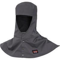 日光物産 防炎防寒頭巾つば無し チャコールグレー L AX1321-CGY-L 1個（直送品）