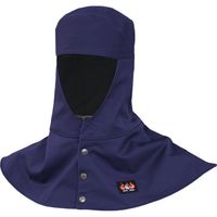 日光物産 防炎防寒頭巾つば無し ネイビー LL AX1321-NV-LL 1個（直送品）