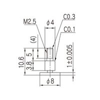 全晴 デジタルダンチノギス専用測定子 DNーSES 測定子鍋蓋単品 【DNーSES】 1点（直送品）