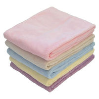 【アウトレット】【Goエシカル】ふぞろいのタオルたち ミニバスタオル5枚セット 色柄おまかせ マイクロファイバー素材 1セット（5枚入）