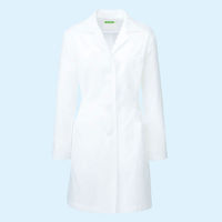 【再検品商品】KAZEN レディース薬局衣 261-90-LL 1枚 2-9353-04　白衣　ドクターコート（わけあり品）