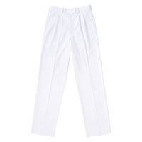 【再検品商品】ナガイレーベン 男子スラックス （メンズパンツ） 医療白衣 ホワイト L KES-5163（わけあり品）