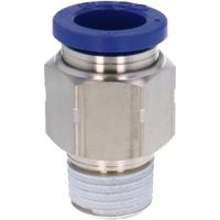 日本ピスコ PISCO 耐腐蝕用ワンタッチ継手 チューブフィッティングSUS304 PC10-02SUS 1個 559-0488（直送品）