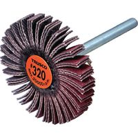 TRUSCO セラミックフラップホイール 軸径3mm #320 外径30×幅5×軸長30 (10個入) TCF3005-CE-320（直送品）