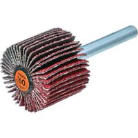 TRUSCO セラミックフラップホイール 軸径6mm #60 外径30×幅25×軸長40 (5個入) TCF3025-CE-60（直送品）