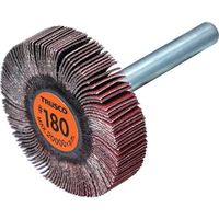 TRUSCO セラミックフラップホイール 軸径6mm #180 外径40×幅10×軸長40 (5個入) TCF4010-CE-180（直送品）