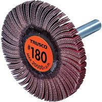 TRUSCO セラミックフラップホイール 軸径6mm #180 外径50×幅5×軸長40 (5個入) TCF5005-CE-180（直送品）
