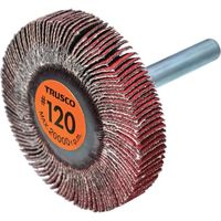 TRUSCO セラミックフラップホイール 軸径6mm #120 外径50×幅10×軸長40 (5個入) TCF5010-CE-120（直送品）