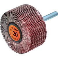TRUSCO セラミックフラップホイール 軸径6mm #120 外径50×幅25×軸長40 (5個入) TCF5025-CE-120（直送品）