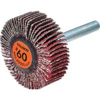 TRUSCO セラミックフラップホイール 軸径6mm #60 外径40×幅15×軸長40 (5個入) TCF4015-CE-60（直送品）