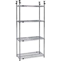 トラスコ中山 TRUSCO スチール製メッシュテンションラック W905XD457XH1978ー2478 4段 TMET344 1台（直送品）